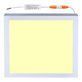 Panel Plafon Led 48w Fria Calida Aplicar Cuadrado Exterior Color Amarillo