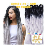 Extensiones Kanekalon Trenzas-jumbo-rastas Combox4 +regalo