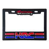 Portaplaca Honda Hrc Rojo Azul Para Moto C/relieve