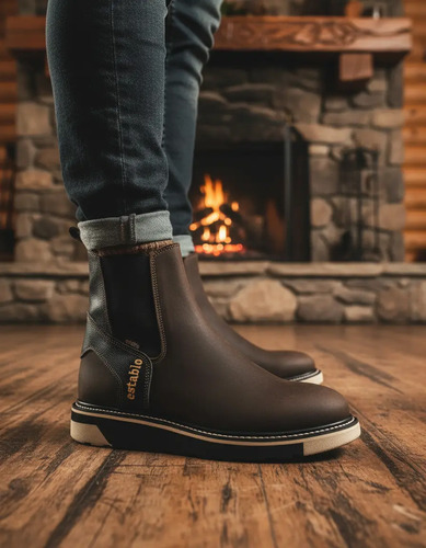 Botas De Trabajo Establo 532 Urbana S/casco Casual Botin Tan