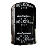 Condensador Filtro Electrolítico Rubycon De 3300uf 100v
