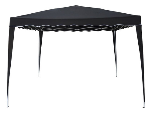 Gazebo Articulado Importway 3x3mt Com 2 Paredes Preto