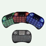 Mini Teclado E Mouse Controle Sem Fio Bluetooth Wi-fi Led 