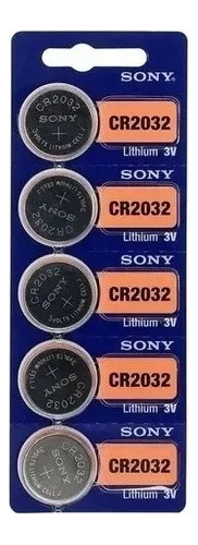 Kit 5 Baterias Sony Cr 2032 3v Lithium