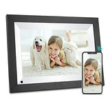 Bsimb Smart Wifi Digital Picture Frame 16gb With Wood Effect