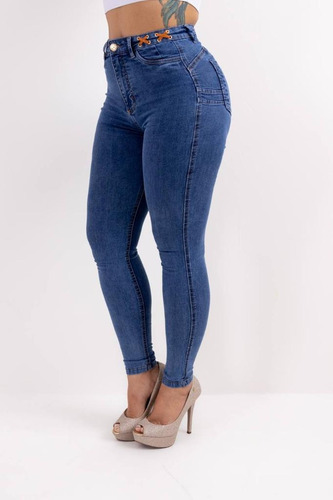 Calça Perfeição Mamacita Jeans Modeladora Empina Bumbum