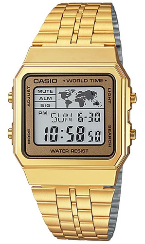 Reloj Casio Vintage A500wga-9d Agente Oficial 