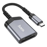 Lector De Tarjetas Sd  Y Tf Hoco Ua25 Usb-c  2tb 480mbps