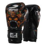 Guantes De Box Fire Sports Pvc Kick Boxing 12oz Y 14oz Leon