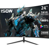 1sow® Monitor Gamer Curvo Pc 1080p Full Hd 24 Pulgadas 165hz