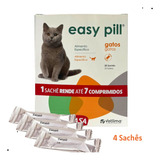 Kit 4 Sachês Easy Pill Gatos 10g Cada