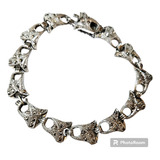 Pulsera De Plata Antigua Con Marcasitas