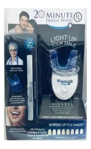 Blanqueador Dental 20 Minutos Luz Ultravioleta+ Carbón Activ