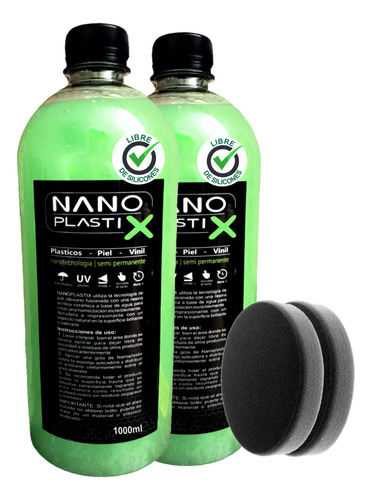 Duo Nanoplastix 1l Restairador De Plasticos, Piel Y Vinil