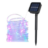 Outdoor 100 Led Solar Tube Lamp 8 Flashing Modes Ip65