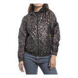 Rusty Lotus Animal Print Rever Jk Campera Rompevientos Mujer