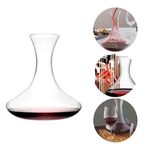 Decanter Vinho Vidro Lapidado Moderno 1,9 Litros