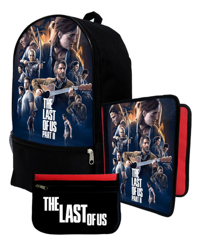 Mochila+ Funda Carpeta+ Cartu De  The Last Of Us #408