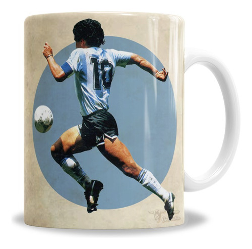 Taza De Cerámica Maradona Mundial 86 Gambeta - En Caja