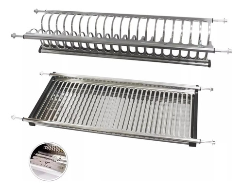 Locero Platero Escurridor 100% Inox F8115 60 Cm