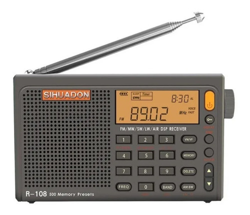 Radiwow Sihuadon 108 Rádio Lw/sw/mw/ar Pronta Entrega C/ Nf