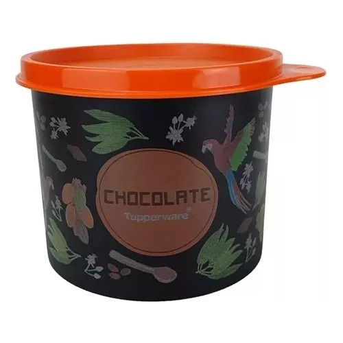 Tupperware Pote Redondinha Chocolate 500 Ml Floral