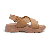 Huarache Dama Mujer Chunky Tiras Ligera Ajustable Plataforma