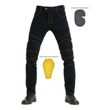 Pantalon Motociclista Mezclilla Protecciones Moto Jeans