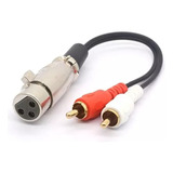 Cable Canon Xlr A 2 Rca Macho 3 Mts Audio Mixer Potencia