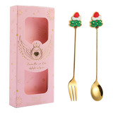 ' Cubiertos Juego De Cubiertos Cucharas De Postre Árbol Rosa