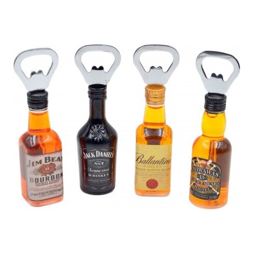 Souvenir Destapador Whisky Licores Botellita 