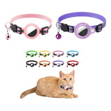 Kit 2 Coleira Gato Cachorro Ajustavel Capa Case Airtag Gps