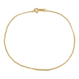 Pulsera Bolitas 18 Cm Oro 18k