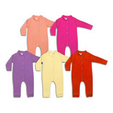 Roupa De Bebê Kit 3 Macacão Menino Menina Algodão Promoção