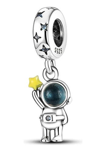 Charm Para Pulsera Modelo Astronauta De Plata