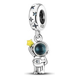 Charm Para Pulsera Modelo Astronauta De Plata