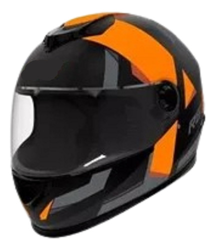 Casco Hawk Rs1 Alpha Sophie Naranja Y Negro Talle S Oes