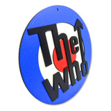 Placa Decorativa Banda The Who Rock 3d Relevo Bar Decor P428