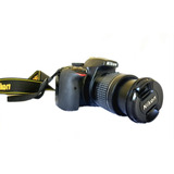 Cámara Nikon D3400 + Objetivo 18-55 Mm + Cargador De Batería