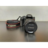  Canon T7i + Lente 18-135mm E 24mm, Cartões, Flash E Bolsa