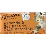 Chocolove 55 Por Ciento De Cacao Almond Y La Sal Del Mar Osc