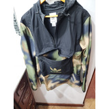 Buzo Anorak adidas Camuflado Con Capucha Y Bolsillo 