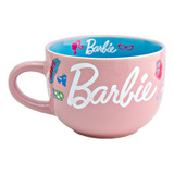 Taza Jumbo Bitono Para Café Barbie La Película Mattel 820 Ml Color Rosa Barbie 65 Aniversario