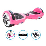 Skate Elétrico 6,5 Rosa Hoverboard Com Bluetooth E Bolsa