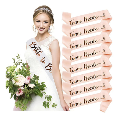 9 Bandas Variedad Colores Bride To Be\u002F Team Bride Despedida | MercadoLibre