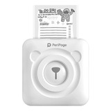 Impresora Portátil De Bolsillo Peri Page Bluetooth Color Blanco