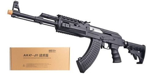 Rifle Automático 1:1 De Hidrogel Ak-47 Jinming J11 Premium 