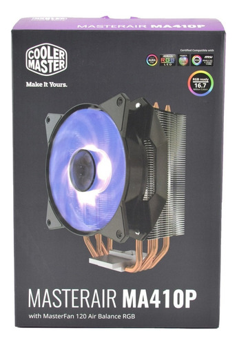 Led Rgb Cooler Master Air Ma410p Para Cpu Intel 1151 E 2011 V3