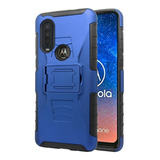 Funda Case Uso Rudo Clip Motorola One Action + 5d Gratis