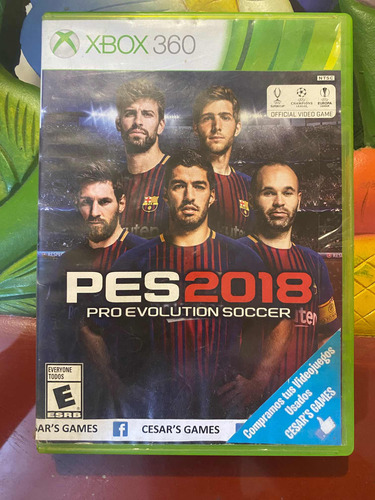 Pes 2018 Pro Evolution Soccer 18 Xbox 360